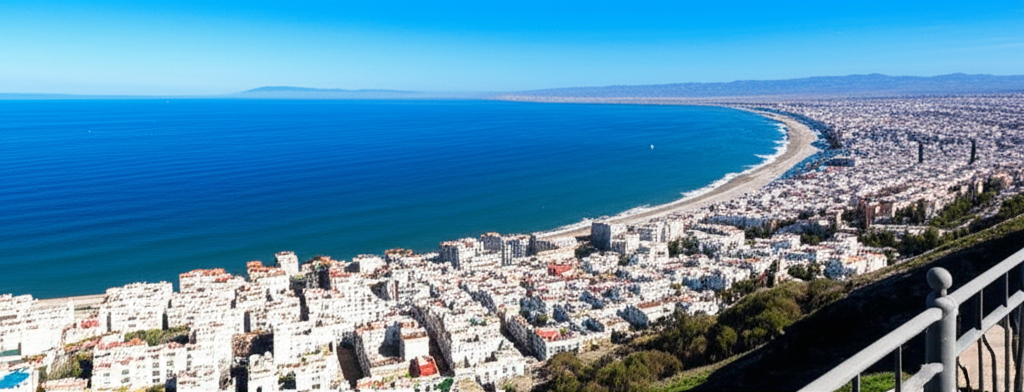 Panoramic view of Tangier, Morocco